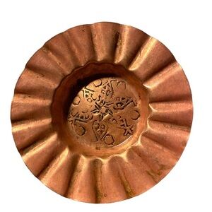 Antique Brass Etched Ashtray from Eqypt